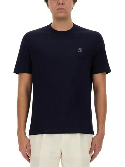 Brunello Cucinelli T-shirts And Polos In Blue