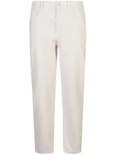 Brunello Cucinelli Tapered Jeans In White