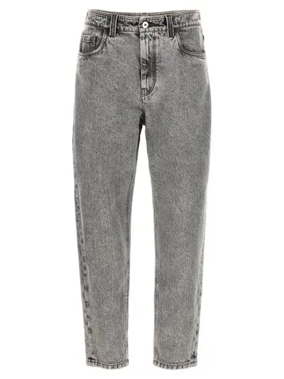 Brunello Cucinelli The Baggy Jeans In Gray