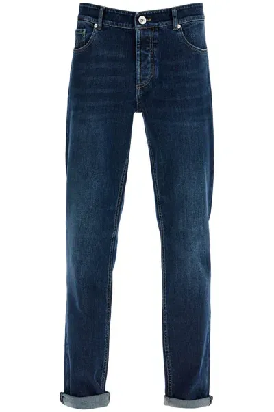 Brunello Cucinelli Traditional Fit Jeans In Blue