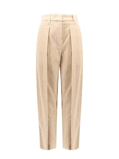 Brunello Cucinelli Trouser In Beige