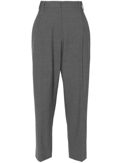 Brunello Cucinelli Pantaloni Con Piega In Grey