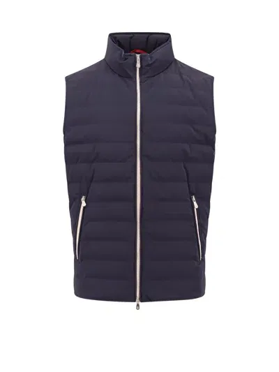 Brunello Cucinelli Vest In Blue