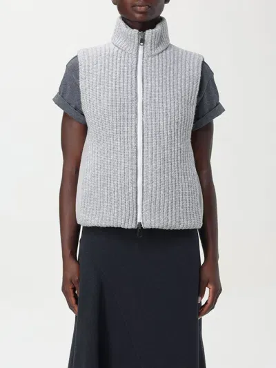 Brunello Cucinelli Waistcoat  Woman Color Grey