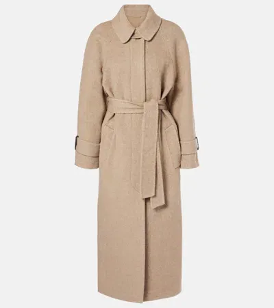 Brunello Cucinelli Wool And Cashmere Overcoat In Beige