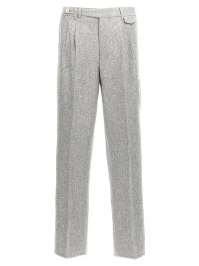 Brunello Cucinelli Wool Pants In Pearl