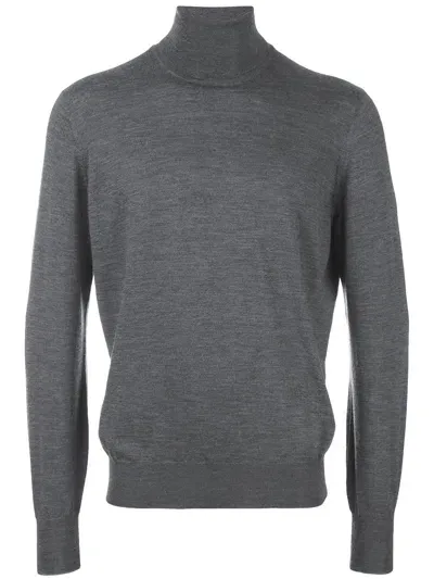 Brunello Cucinelli Wool Turtle-neck Sweater In Grey