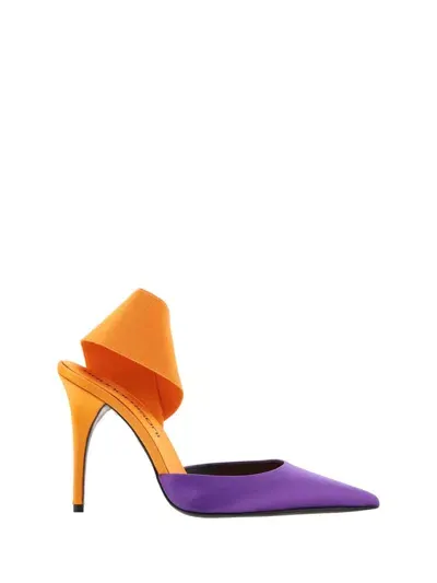 Bruno Frisoni Nroll Pumps In Orange/purple