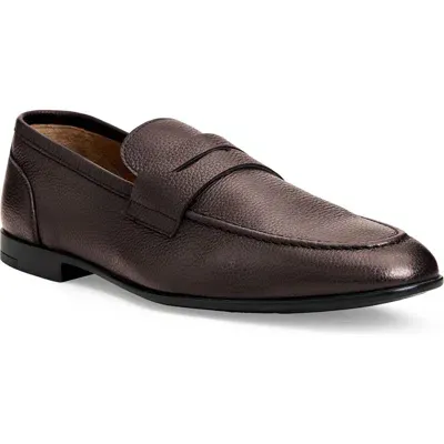 Bruno Magli Lastra Penny Loafer In Brown Tumb