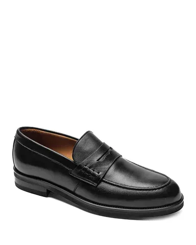 Bruno Magli Carter Penny Loafer In Black Nappa