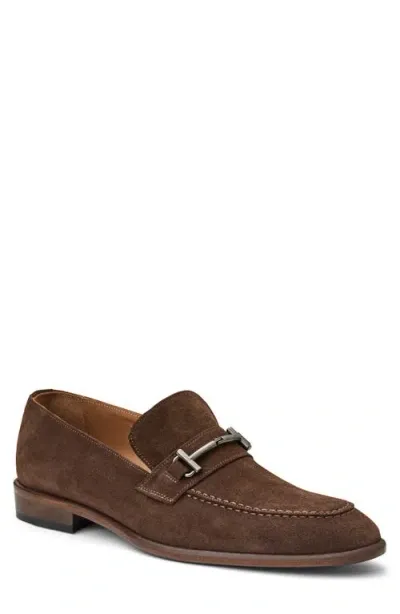 Bruno Magli Sante Bit Loafer In Brown Suede