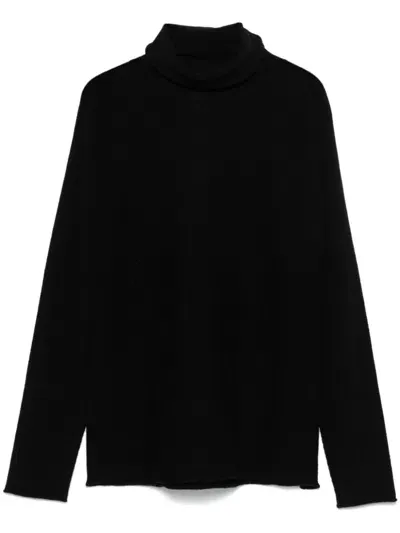 Bruno Manetti Roll-neck Sweater In Black