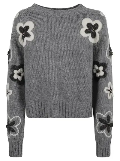 Bruno Manetti Sweaters Grey In Gray