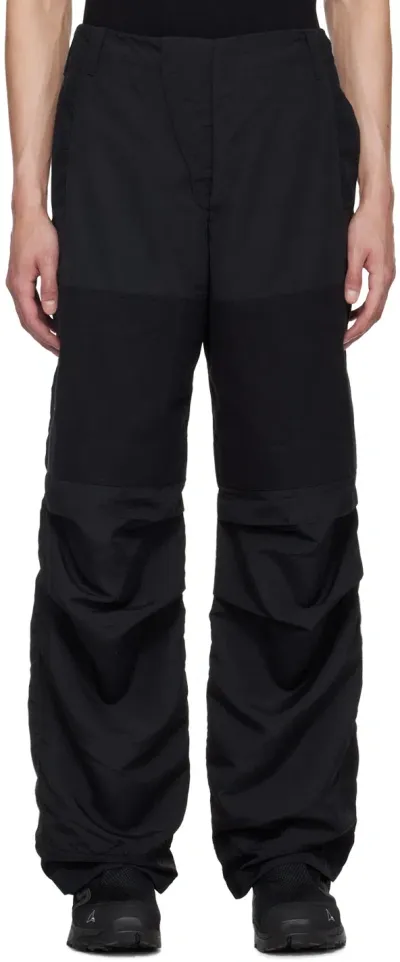 Bryan Jimene`z Black Panel Trousers