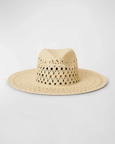 Btb Los Angeles Heidi Woven Straw Fedora In Natural