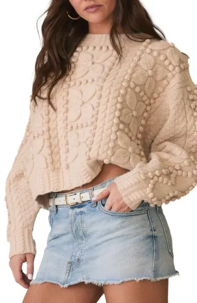 Btb Los Angeles Simone Sweater In Ivory