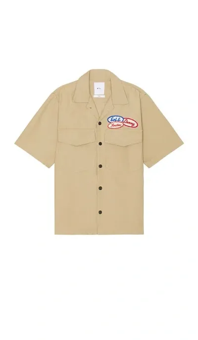 Btfl Studio Mechanic Shirt In Tan