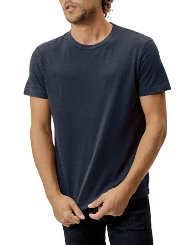 Buck Mason Cotton Textured Tee In Midnight