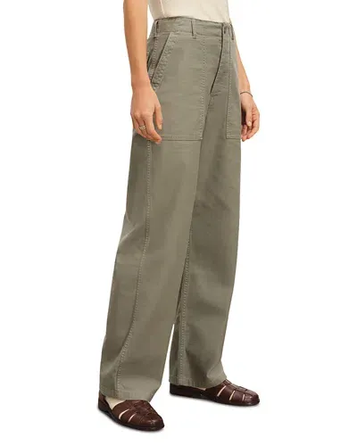 Buck Mason Reverse Satin Pants In Desert Sage