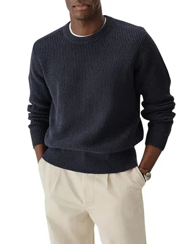 Buck Mason Seafarer Cotton Classic Fit Sweater In Tidal Indigo