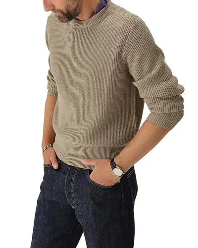 Buck Mason Seafarer Cotton Classic Fit Sweater In Tundra