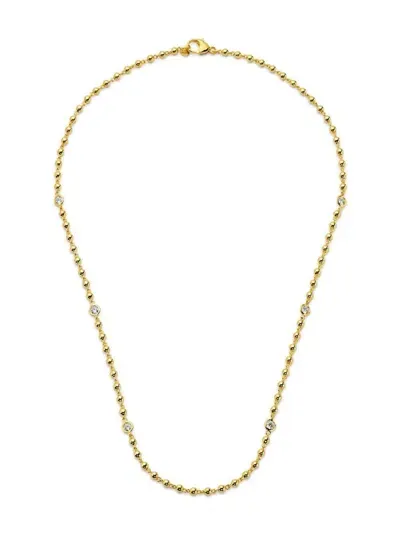 Buddha Mama 20kt Yellow Gold Diamond Necklace