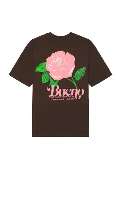 Bueno Flower Love Tee In 초콜렛