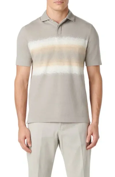 Bugatchi Cotton & Silk Polo In Willow