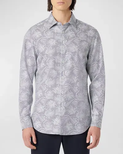 Bugatchi Men's Julian Printed Sport Shirt In Navy