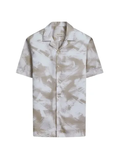 Bugatchi Men's Orson Abstract Short-sleeve Shirt In Sand