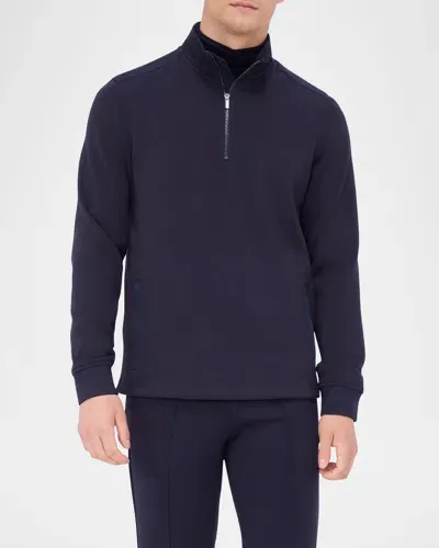 Bugatchi Men's Quarter-zip Knit Sweater In Navy