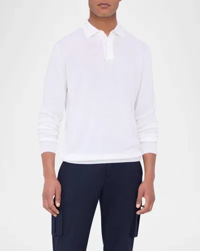 Bugatchi Men's Solid Polo Sweater In Chalk