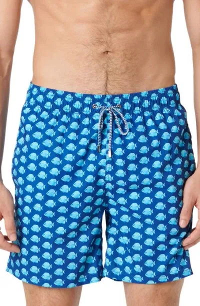 Bugatchi Swim Trunks In Aqua