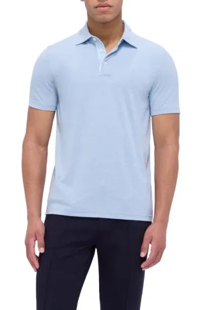 Bugatchi Upf 50+ Polo Shirt In Air Blue