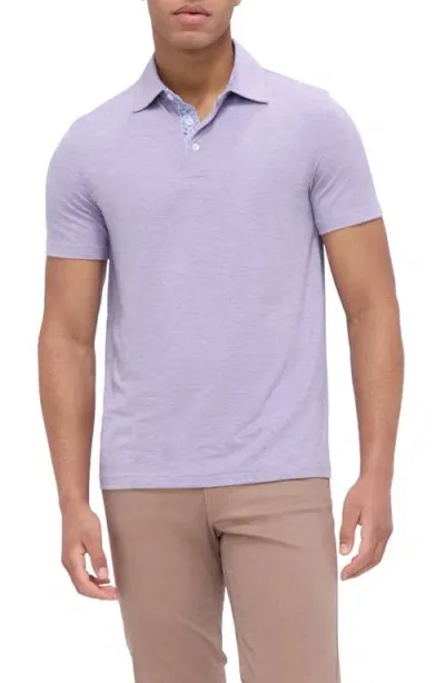 Bugatchi Upf 50+ Polo Shirt In Lilac