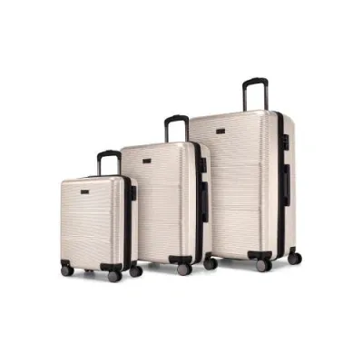 Bugatti Brussels 3 Piece Hardside Luggage Set In Sand