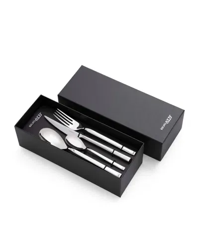 Bugatti Puro Stainless Steel 24-piece Cutlery Set In Metallic