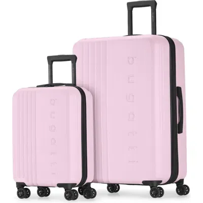 Bugatti The Classic 2 Piece Hardside Luggage Set With Expansion In Hpink