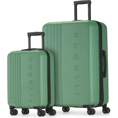 Bugatti The Classic 2 Piece Hardside Luggage Set With Expansion In Turf Green