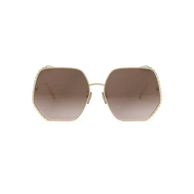 Bulgari Geometric Frame Sunglasses In Crl