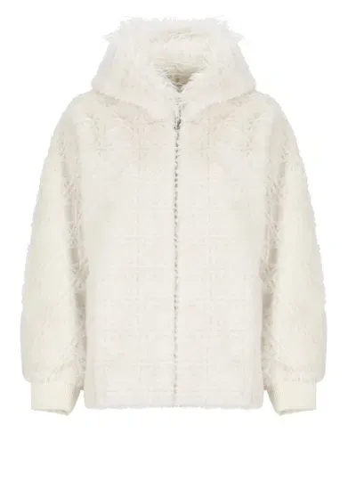 Bully Synthryic Fur Jacket In White