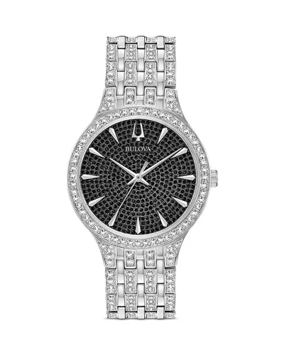 Bulova Classic Phantom Watch, 40mm In Black/silver