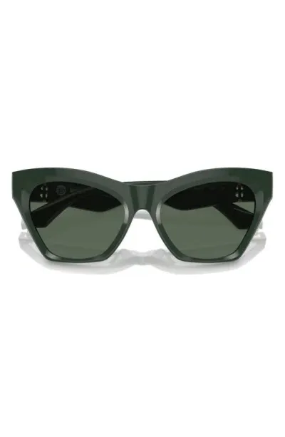 Burberry 55mm Cat Eye Sunglasses In Green