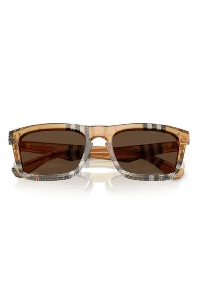 Burberry 57mm Square Sunglasses In Dark Brown