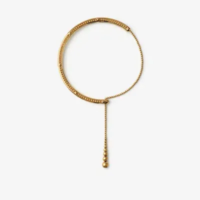 Burberry Armour Sphere Necklace In Gold