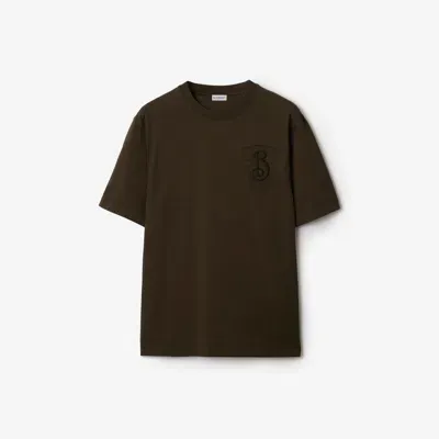 Burberry B Shield Cotton T-shirt In Tor