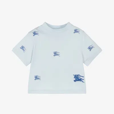 Burberry Baby Boys Blue Ekd Cotton T-shirt