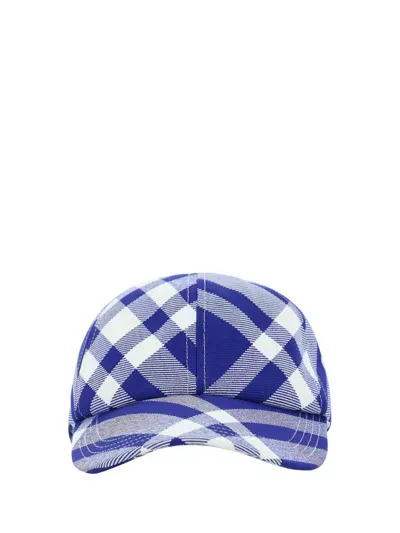 Burberry Baseball Cap In Blue