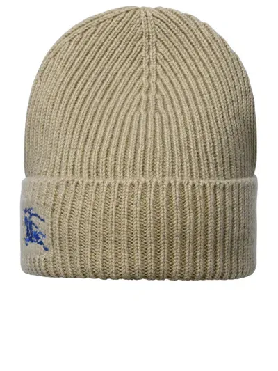 Burberry Beige Cashmere Beanie In Neutrals