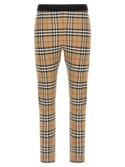 Burberry Belvoir Leggings In Beige